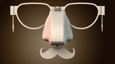 3D модель Причудливая иллюстрация лица (STL)