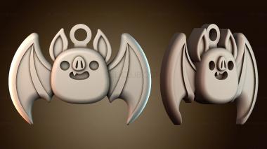 3D модель Милая подвеска в виде летучей мыши (STL)