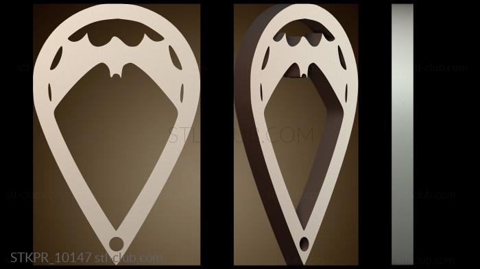 Гитарный медиатор в форме летучей мыши