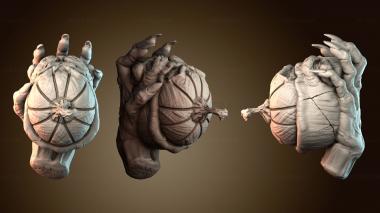 3D модель Украшение в виде тыквенного черепа на Хэллоуин (STL)