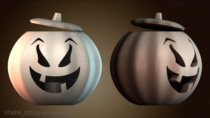 Статуэтки упрощенные Контейнер для улыбающейся тыквы