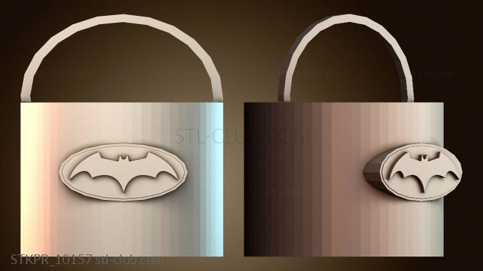 Статуэтки упрощенные Сумка шоппер с символом летучей мыши