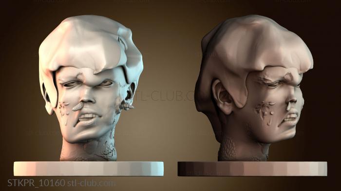 Статуэтки упрощенные Голова зомби на Хэллоуин