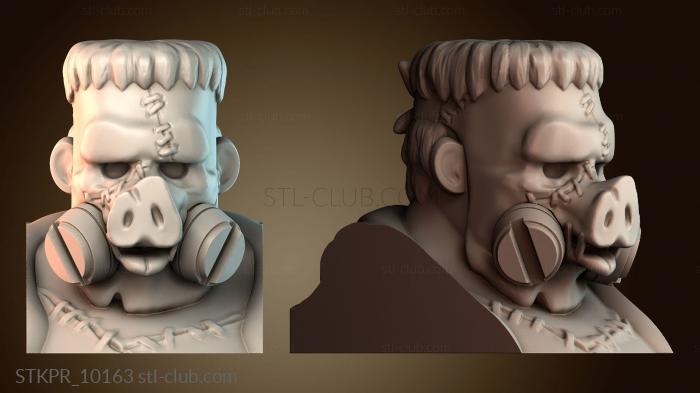 Статуэтки упрощенные Голова Турбосвина — скин на Хэллоуин