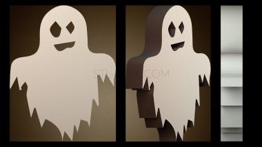 3D модель Простое привидение на Хэллоуин (STL)