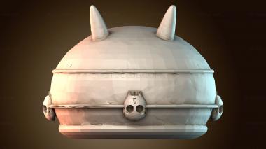 3D модель Декоративный контейнер для черепа (STL)