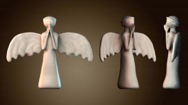 3D модель Ангел верхушка для рождественской елки (STL)