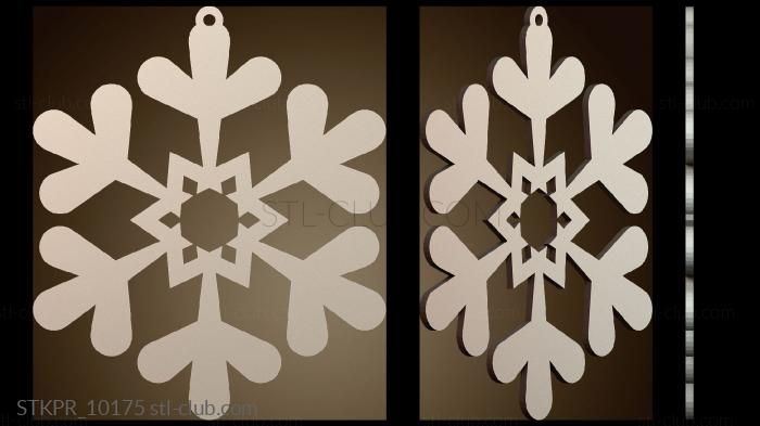 Статуэтки упрощенные Украшение в виде снежинки