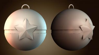 3D модель Декоративное украшение в виде звезды (STL)