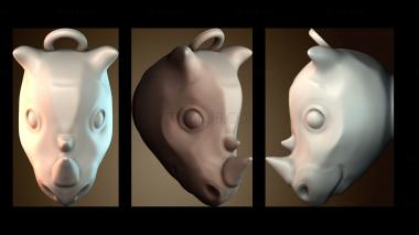 3D модель Маска головы животного (STL)