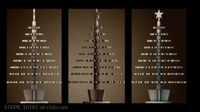 Статуэтки упрощенные Современная рождественская елка