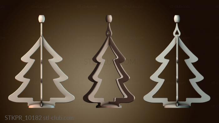 Статуэтки упрощенные Декоративная рождественская елка