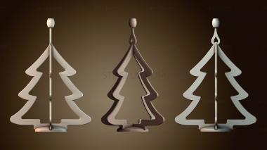 3D модель Декоративная рождественская елка (STL)