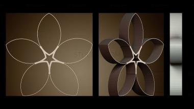 3D модель Дизайн цветочного узора (STL)