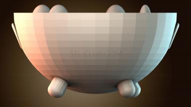 3D модель Абстрактный дизайн чаши (STL)