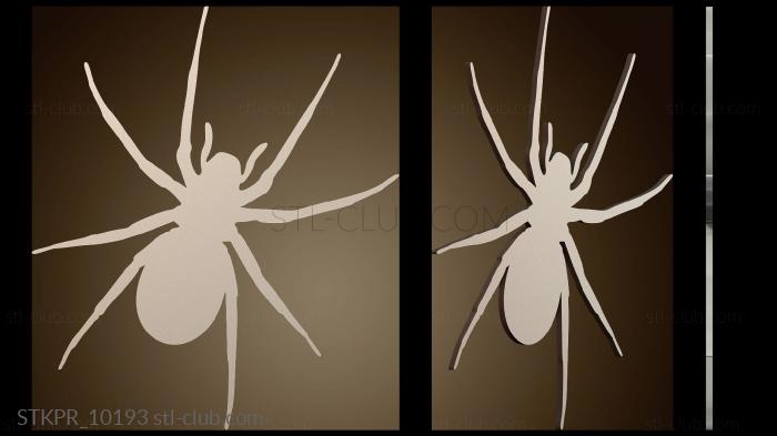 Статуэтки упрощенные Силуэт паука на Хэллоуин