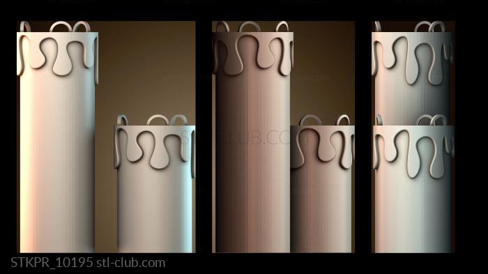 Статуэтки упрощенные Дизайн тающих свечей