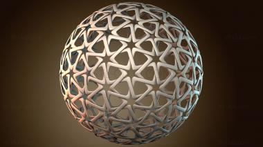 3D модель Геометрический дизайн сферы (STL)