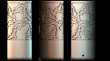 3D модель Дизайн узора летучая мышь (STL)