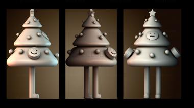 3D модель Украшение для елки со смайликами (STL)