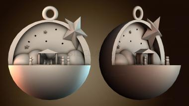 3D модель Дизайн праздничного украшения (STL)