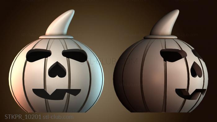 Статуэтки упрощенные Жуткое тыквенное лицо