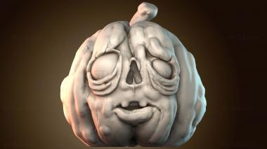 3D модель Лицо панкина Хэллоуин (STL)