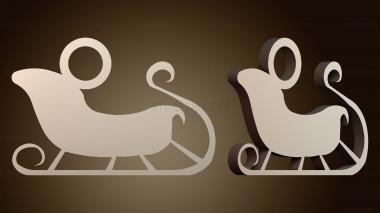 3D модель Значок дизайна саней (STL)