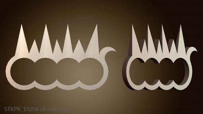 Статуэтки упрощенные Дизайн силуэта короны