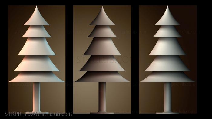 Статуэтки упрощенные Стилизованная рождественская елка