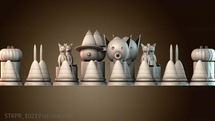 Статуэтки упрощенные Игровые шахматные фигуры