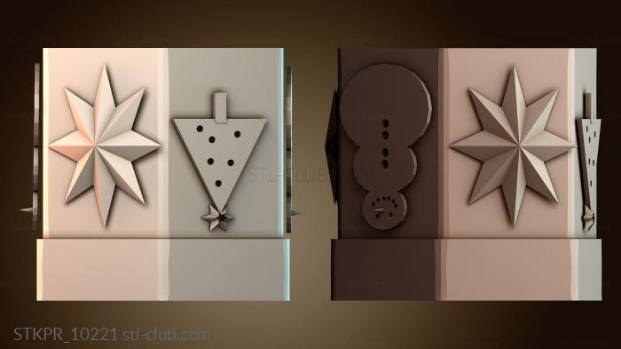 Статуэтки упрощенные Декоративная звезда и треугольник