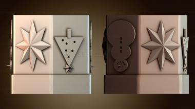 3D модель Декоративная звезда и треугольник (STL)