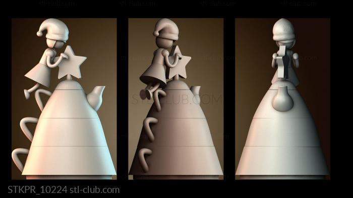 Статуэтки упрощенные Рождественское украшение для чайника