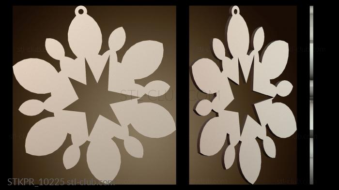 Статуэтки упрощенные Дизайн орнамента «Снежинка»