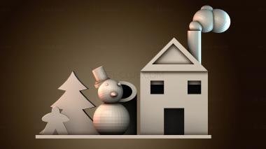 3D модель Зимний декор (STL)