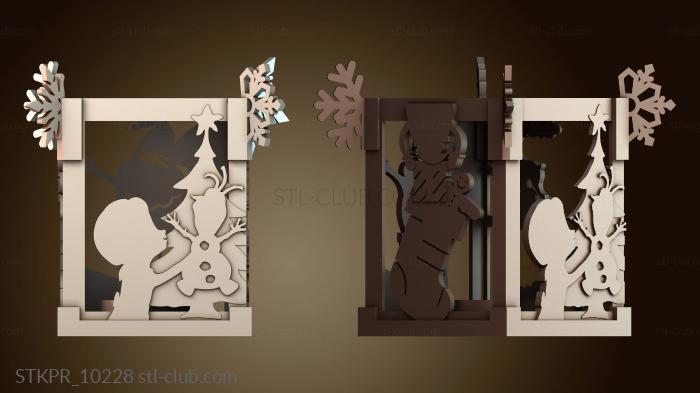 Статуэтки упрощенные Сцена рождественских праздников