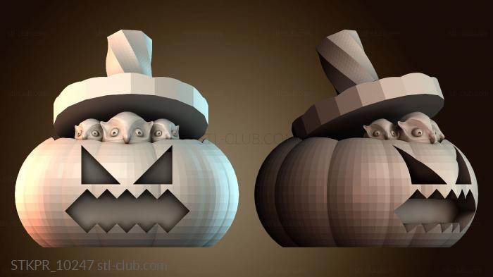 Статуэтки упрощенные Тыква с существами