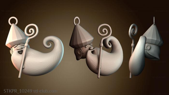 Статуэтки упрощенные Причудливое украшение в виде Санты