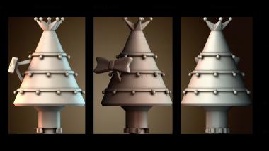 3D модель Декоративная рождественская елка (STL)