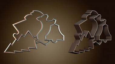 3D модель Рождественские формочки для печенья (STL)