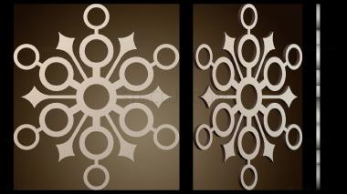 3D модель Геометрический дизайн снежинки (STL)