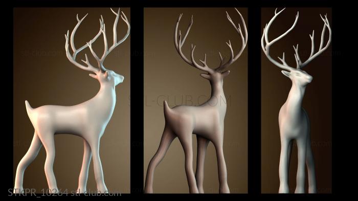 Статуэтки упрощенные Рождественский олень