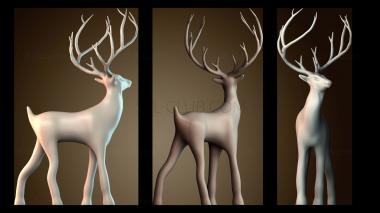 3D модель Рождественский олень (STL)