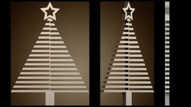 3D модель Стилизованная рождественская елка (STL)