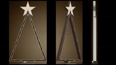 3D модель Контур рождественской елки (STL)