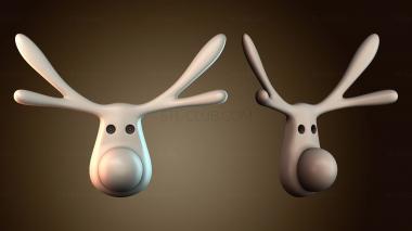 3D модель Мультяшный дизайн лося (STL)