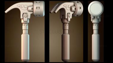 3D модель Стилизованная рукоятка молотка (STL)