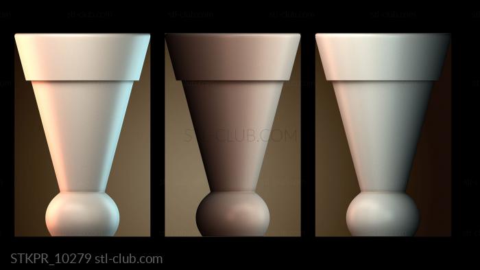 Статуэтки упрощенные Абстрактный цветочный горшок