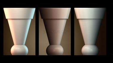 3D модель Абстрактный цветочный горшок (STL)